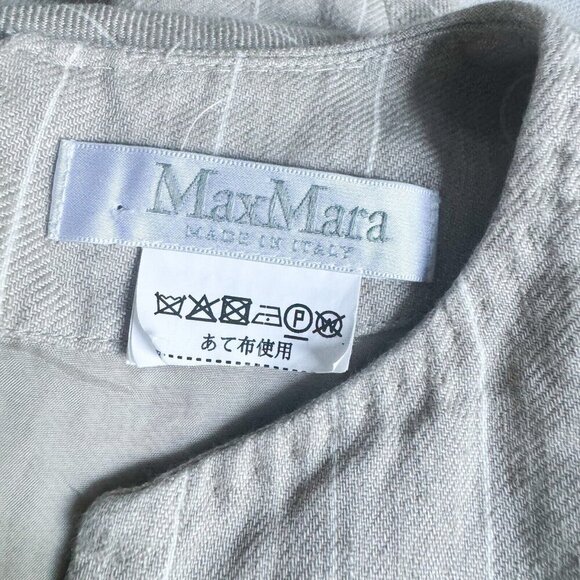 Max Mara Linen striped Sleeveless Midi Dress XS/S - Picture 11 of 11